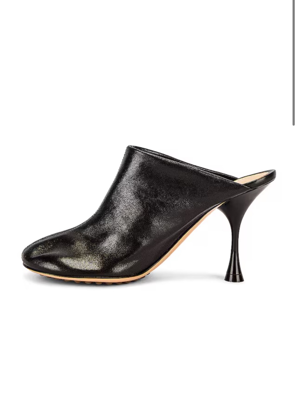 Bottega Veneta Dot Dark Brown Leather Mule Heels Size 37 like new - Picture 11 of 13